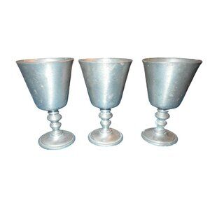 Reed & Barton Pewter Goblet Mini Set of 3 - 3" tall cute